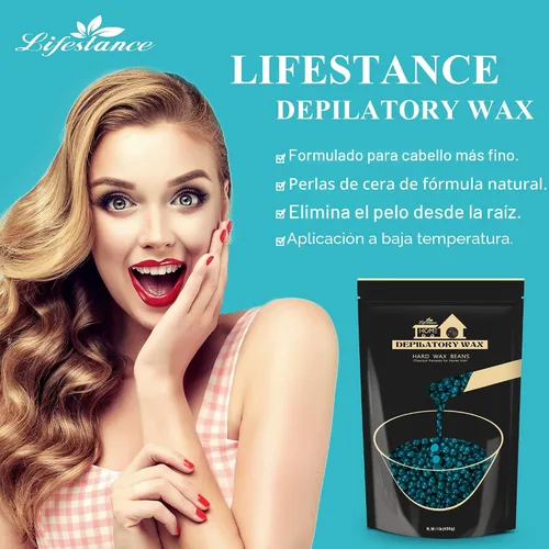 Miniatura 4 de Lifestance - Perlas de cera dura, 1 lb, Jazmín, para piel sensible, para cara, cuerpo, piernas, depilación brasileña de bikini, perlas de cera