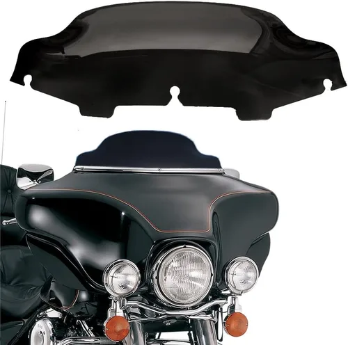 Miniatura 15 de Parabrisas negro de 4.5" para motocicleta, compatible con Harley Davidson Touring Street Glide Electra Glide FLHT FLHTCU Ultra Classic Glide FLHX