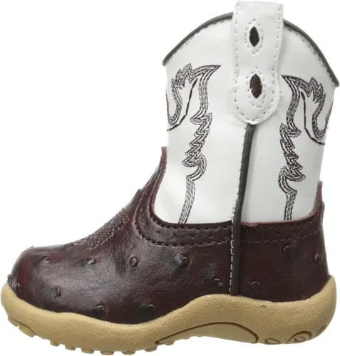 Miniatura 8 de Roper Cowbaby Ostrich Western Boot (bebéniño), Marrón