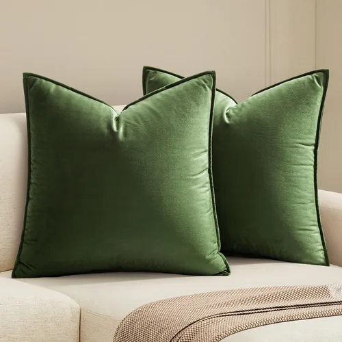 Miniatura 24 de MIULEE Paquete de 2 fundas decorativas de cojines de poliéster suave, fundas de almohada cuadradas cómodas y suaves para sofá, sillón, dormitorio