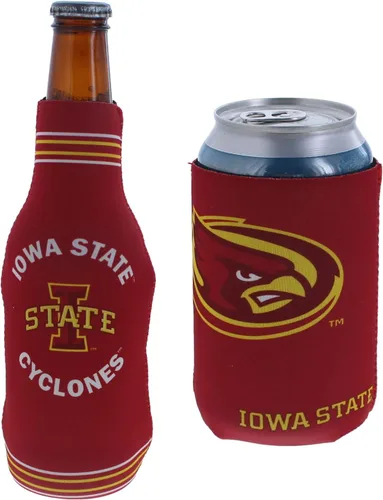 Miniatura 107 de College Team Color Logo Can & Bottle Holder Insulator Beverage Cooler Set