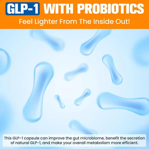 Miniatura 7 de Suplemento GLP-1 para mujeres, fórmula dirigida 3X, suave para el estómago, GLP-1 con probiótico Akkermansia, berberina HCI e inulina de achicoria