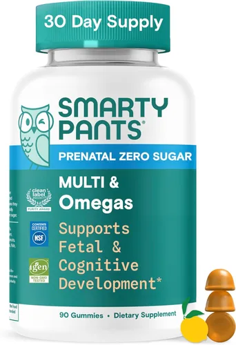 Miniatura 12 de Vitaminas prenatales SmartyPants para mujeres, gomitas multivitamínicas sin azúcar: metilfolato, omega 3 (ALA) vitamina D3, C, vitamina B12, B6, A
