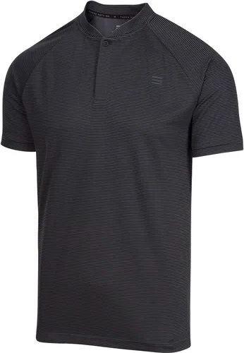 Three Sixty Six - Camisetas tipo golf sin cuello para hombre camiseta tipo polo casual y de manga corta para hombre, ajustada, ligera y transpirable