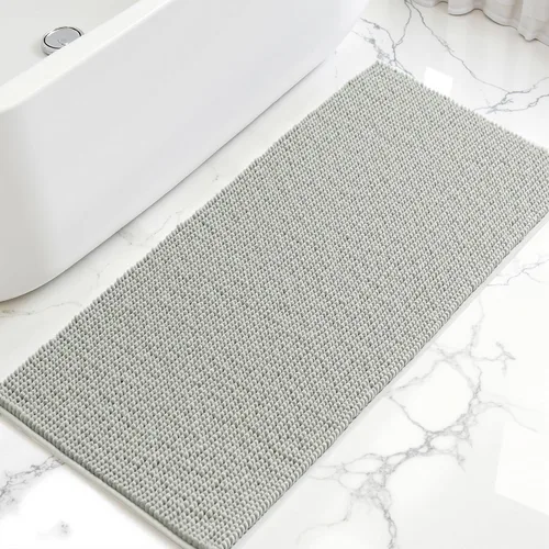 Miniatura 41 de Subrtex - Alfombras de baño de chenilla, tapete de baño de felpa corta y suave, tapete de ducha absorbente de agua, tapete de baño para la ducha
