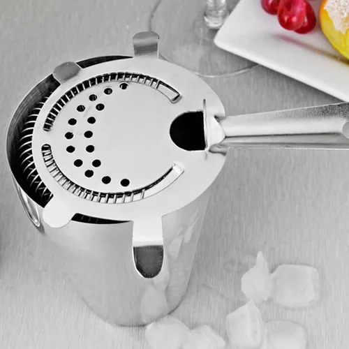 Miniatura 5 de JEUIHAU 10 coladores de cóctel de 6 pulgadas, colador de barra de acero inoxidable de 4 puntas, colador de barra de cóctel, colador de cóctel