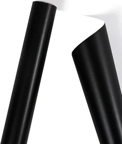Miniatura 2 de Viadom Papel de regalo negro mate, papel de brillo perlado de color sólido, papel de regalo perfecto para bodas, día de San Valentín, cumpleaños