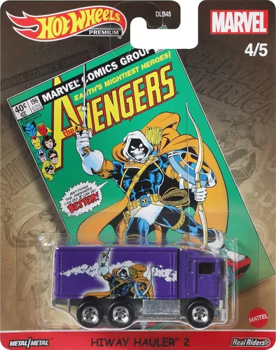 Miniatura 5 de Hot Wheels Pop Culture Hi-Way Hauler - Vehículo a escala 1:64 para niños de 3 años en adelante y coleccionistas de autos de juguete clásicos