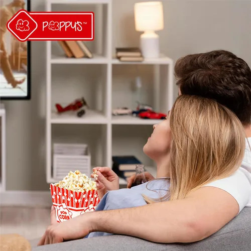 Miniatura 7 de Poppy's Cajas pequeñas para palomitas de maíz, paquete de 20 cubos de 30 onzas de grado de concesión, accesorios para máquinas de palomitas de maíz