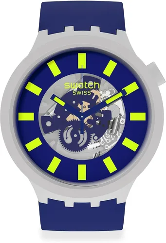 Miniatura 2 de Swatch Big Bold BIOCERAMIC - Reloj casual con correa de silicona de cuarzo 20 Modelo SB03M103 gris gris