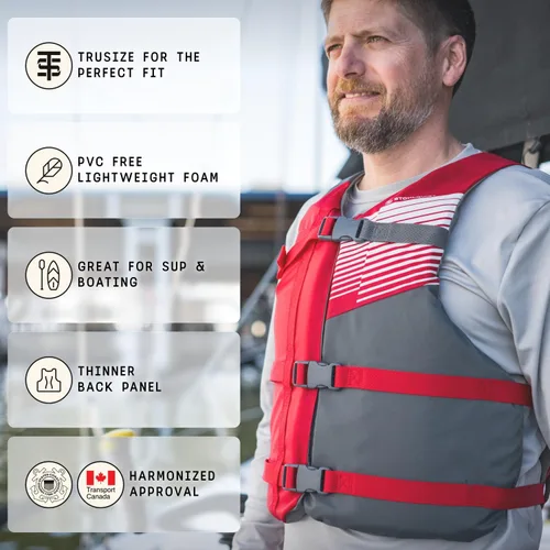 Miniatura 4 de Stohlquist Universal Fit Adult Life Jacket PFD (4 Pack) Coast Guard Approved, for Men and Women 90+ lbs, Lightweight Neoprene and Adjustable, Ideal