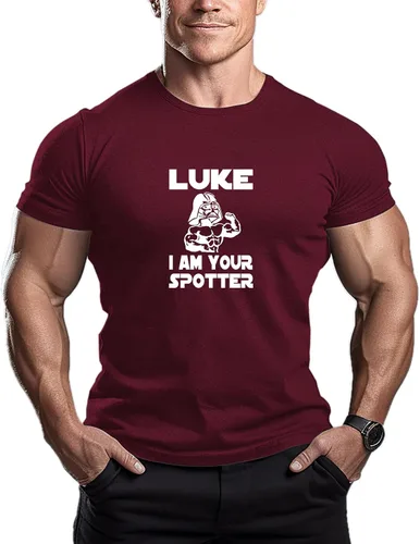 Luke I AM Your Spotter - Camiseta de culturismo para hombre, camiseta de entrenamiento de gimnasio, camiseta hipster