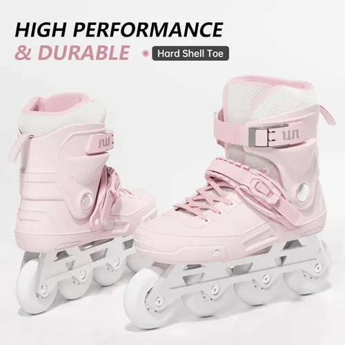 Miniatura 6 de SWAY Patines profesionales en línea para adultos, patines de alto rendimiento para mujeres y hombres, patines de carreras para adolescentes, Rosa
