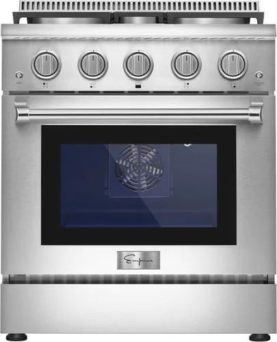 Miniatura 2 de Empava Cocina de gas de horno individual deslizante de estilo profesional de 30 pulgadas y 4.2 pies cúbicos con 4 quemadores sellados ultra altos