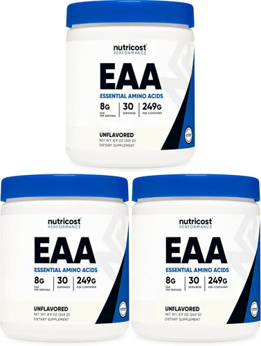 Miniatura 11 de Nutricost EAA Polvo 30 porciones (frambuesa azul) - Aminoácidos esenciales - Sin OMG, sin gluten, apto para vegetarianos