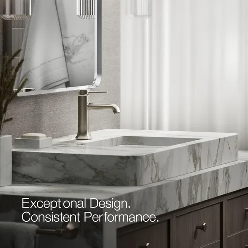 Miniatura 5 de Kohler 27000-4-BN Occasion - Grifo para lavabo de baño con una sola manija, 1.2 gpm, níquel cepillado vibrante Vibrant Brushed Nickel