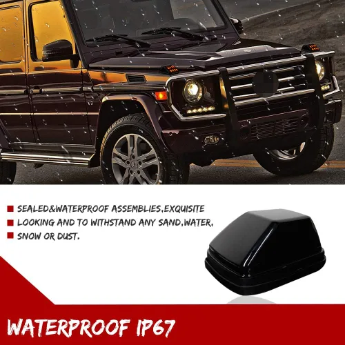 Miniatura 3 de Lentes Ámbar para Señal de Giro Delantera para 1986-2018 Mercedes W463 Clase G G500 G550 G55 G63 G65