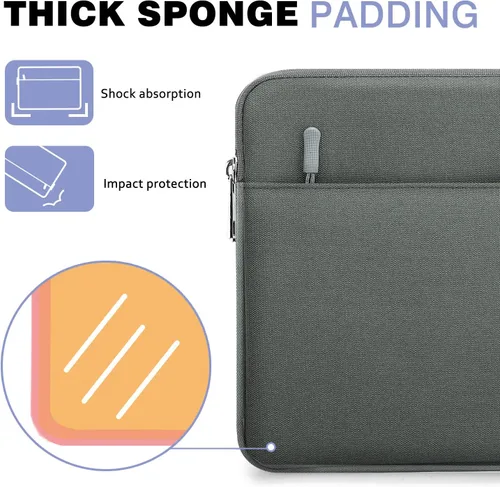 Miniatura 4 de MoKo Funda tipo sobre para tablet de 11 pulgadas, estuche de transporte compatible con iPad Air 5 de 10.9 pulgadas 2022, iPad Pro 11 M2 2022-2018