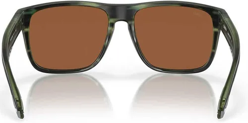 Miniatura 33 de Costa Man - Gafas de sol con montura negra mate, lentes de espejo verde, 2.323 in