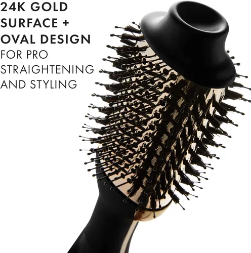 Miniatura 7 de Hot Tools Pro Artist Black Gold - Secador de pelo iónico de 2000 vatios + Hot Tools 24K Gold Secador de pelo y voluminizador de un solo paso