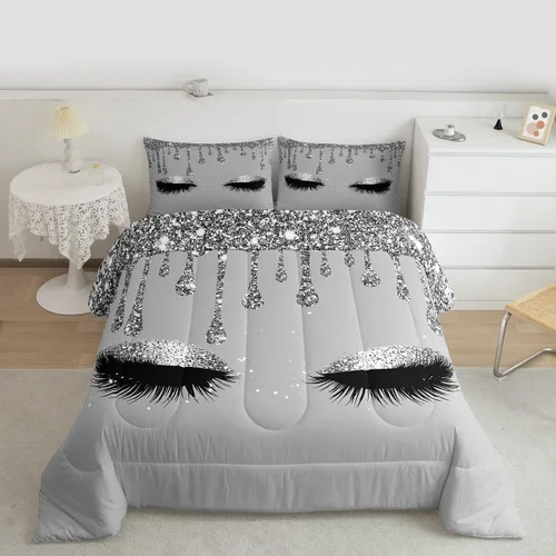 Miniatura 12 de Feelyou Juego de ropa de cama de fantasmas para niños y niñas, tamaño individual, juego de edredón con temática de fantasma de terror para niños