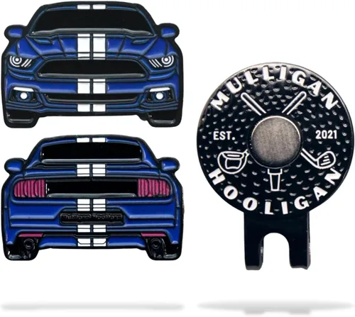 Miniatura 42 de MULLIGAN HOOLIGAN® Marcador de pelota de golf + clip magnético para sombrero Esmalte de alta calidad Regalo divertido para los amantes del golf