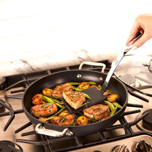 Miniatura 2 de All-Clad Specialty - Juego de herramientas de cocina de acero inoxidable con cabeza de nailon, 4 piezas con herramientas de cocina Caddy