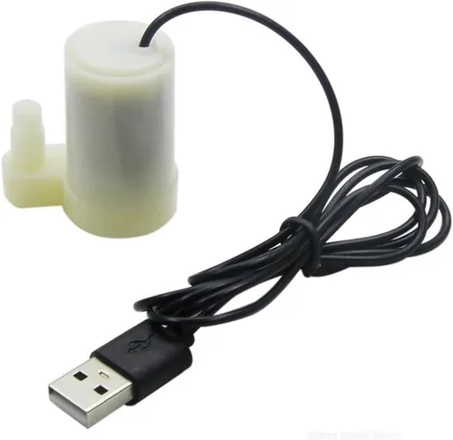 Miniatura 5 de 1pc USB 5V Low Voltage Small Water Pump Submersible Pump Ultra Quiet Usb Hydroponic Vegetable Planting Craft Fountain(Dual use white)