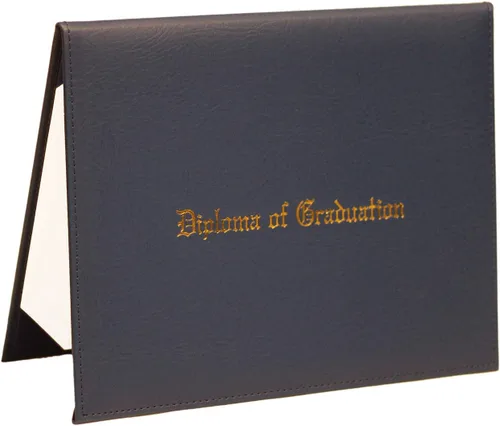 Miniatura 17 de Funda impresa para diploma de 8.5 x 11 pulgadas, cubierta acolchada de cuero sintético, soporte para documentos de graduación, tamaño carta
