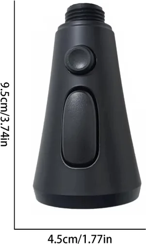 Miniatura 2 de Repuesto de cabezal de grifo de cocina con 9 adaptadores, cabezal de fregadero desplegable de metal, rociador de fregadero de 3 funciones, adaptador