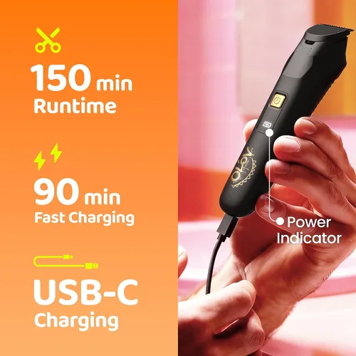 Miniatura 5 de Recortadora eléctrica de barba para hombres, recortadora de pelo de nariz y maquinilla de afeitar eléctrica para hombres, kit de aseo 10 en 1
