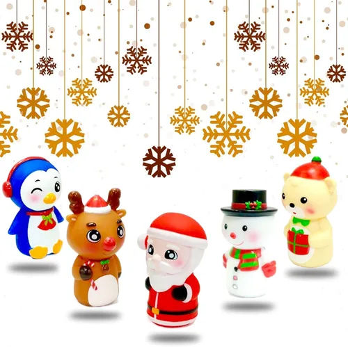 Miniatura 6 de Juguetes de marionetas de dedo de Navidad para niños, marionetas de dedo para niños pequeños de 1 a 3 años, juguetes de Navidad para bebés, juguete