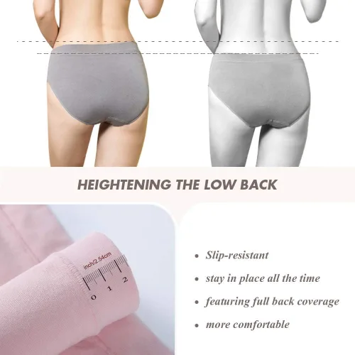 Miniatura 3 de INNERSY Bragas de maternidad de algodón para mujer, talla grande, ropa interior de embarazo multipack