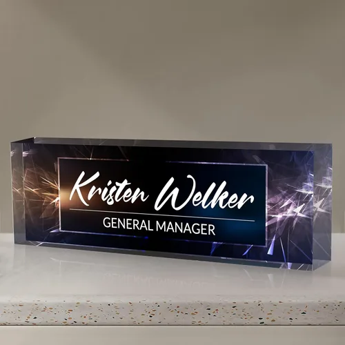 Miniatura 11 de Placa de nombre personalizada para escritorio de oficina, placa de nombre personalizada para escritorios, decoración de escritorio de oficina