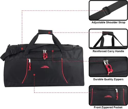 Miniatura 3 de Bolsas de lona ligeras para hombres y mujeres para viajes, el gimnasio y como bolsa de equipo deportivo organizador