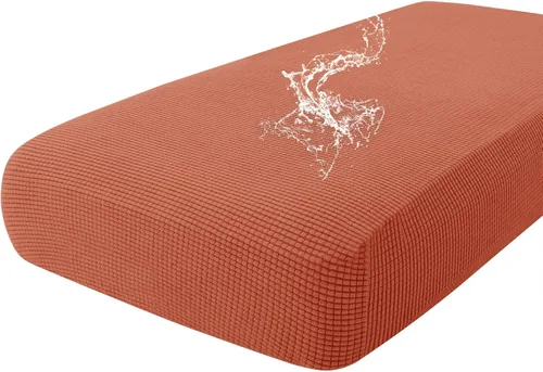 Miniatura 146 de hyha Fundas impermeables para cojines de sofá para mascotas, funda antideslizante para asiento de sofá para perros lavable, tela de jacquard Gris