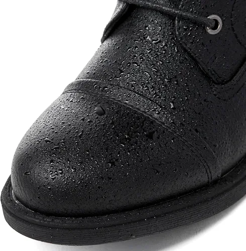 Miniatura 5 de GLOBALWIN Botas de combate para mujer, botas de combate de moda, botas de otoño para mujer, tacón bajo cómodo