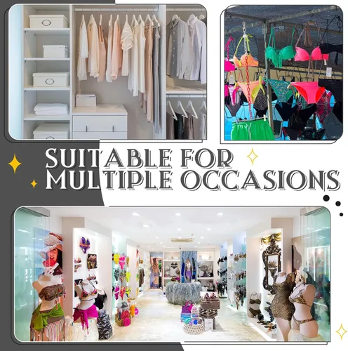 Miniatura 7 de Taiyin Colgador de bikini con forma de cuerpo Perchas de lencería de alambre para pantalla traje de baño traje de baño vestido deslizante