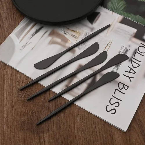 Miniatura 3 de Cuchillo esparcidor de 6 piezas, cuchillos esparcidores de queso de acero inoxidable para cocina, cuchillo de postre para aperitivo, mantequilla