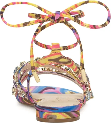 Miniatura 3 de Jessica Simpson Sandalias planas con cordones Rabenie para mujer