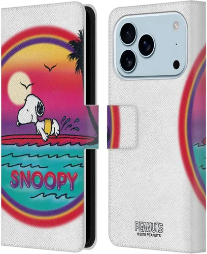 Miniatura 20 de Head Case Designs Funda de piel con licencia oficial de Peanuts Beach Surf Snoopy Boardwalk Airbrush compatible con Apple iPhone 11