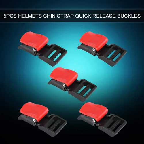Miniatura 2 de Clip de velocidad para casco de motocicleta, 5 piezas de clip de velocidad para casco de motocicleta, hebilla de correa de barbilla, hebilla