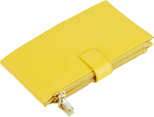 Miniatura 5 de Travelambo RFID Billetera de mujer con varios compartimientos para varias tarjetas con bolsillo con cierre, talla única