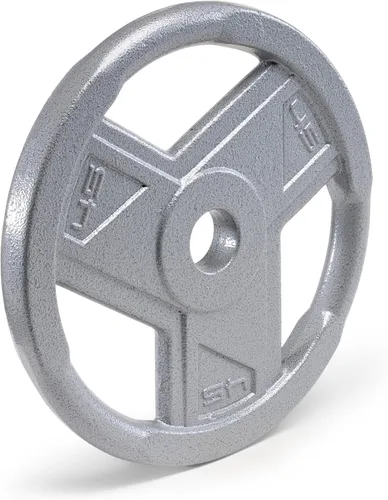 Miniatura 11 de Marcy Classic 2" Cast Iron Olympic Grip Plates for Strength Training and Weightlifting