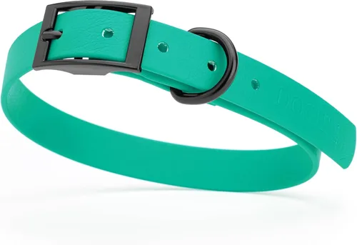 Miniatura 26 de Dogline Biothane - Collar impermeable para perro con hebilla de liberación rápida, resistente cincha de nailon recubierta con resistente y a prueba