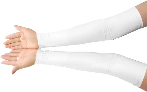Miniatura 2 de Shinningstar Guantes largos de elastano elástico sin dedos sobre el codo para niñas y niños adultos