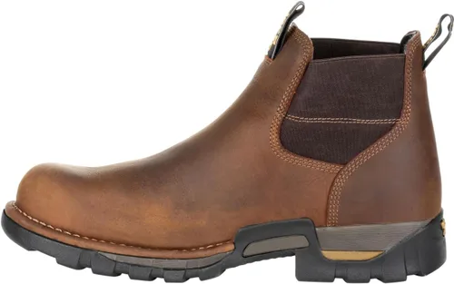 Miniatura 7 de Georgia Boot Eagle One Steel Toe Waterproof Chelsea Work Boot Brown