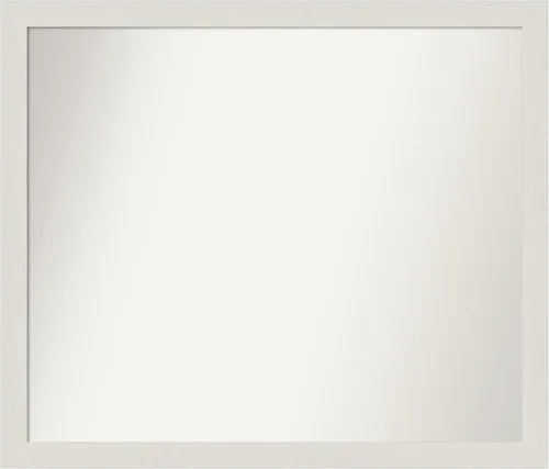 Miniatura 531 de Amanti Art Espejo de baño blanco para sobre el fregadero, 24 x 24 pulgadas, hecho a medida, espejo de tocador cuadrado blanco estrecho, marco