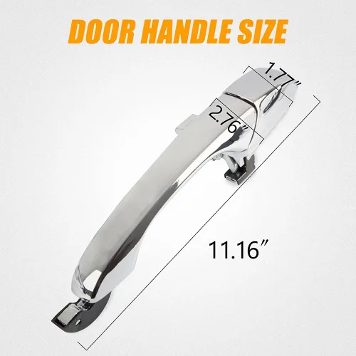 Miniatura 4 de RANSOTO Manija de puerta exterior compatible con Chrysler 300 300C 2005-2010, Dodge Magnum 2005-2008, Dodge Charger 2006-2010 Reemplazar CH1310142