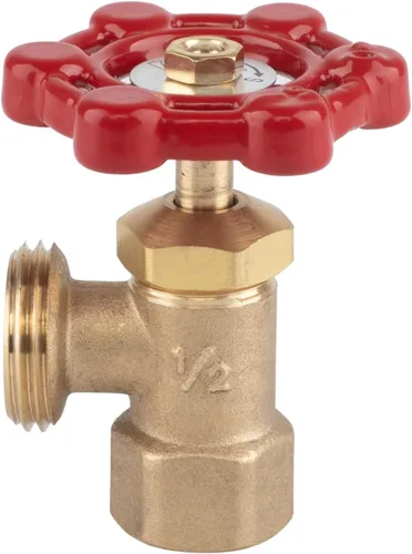 Miniatura 3 de Hausen Válvula de drenaje de caldera de 3/4 pulgadas MHT x 1/2 pulgada FIP, latón, certificado cUPC, ideal para calderas y calentadores de agua